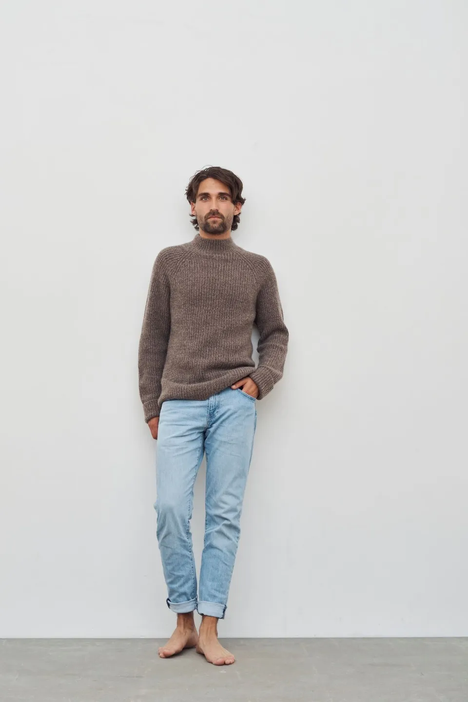 care-by-me-karl-sweater-herrenpullover-kaschmir-dunkelbraun image 1