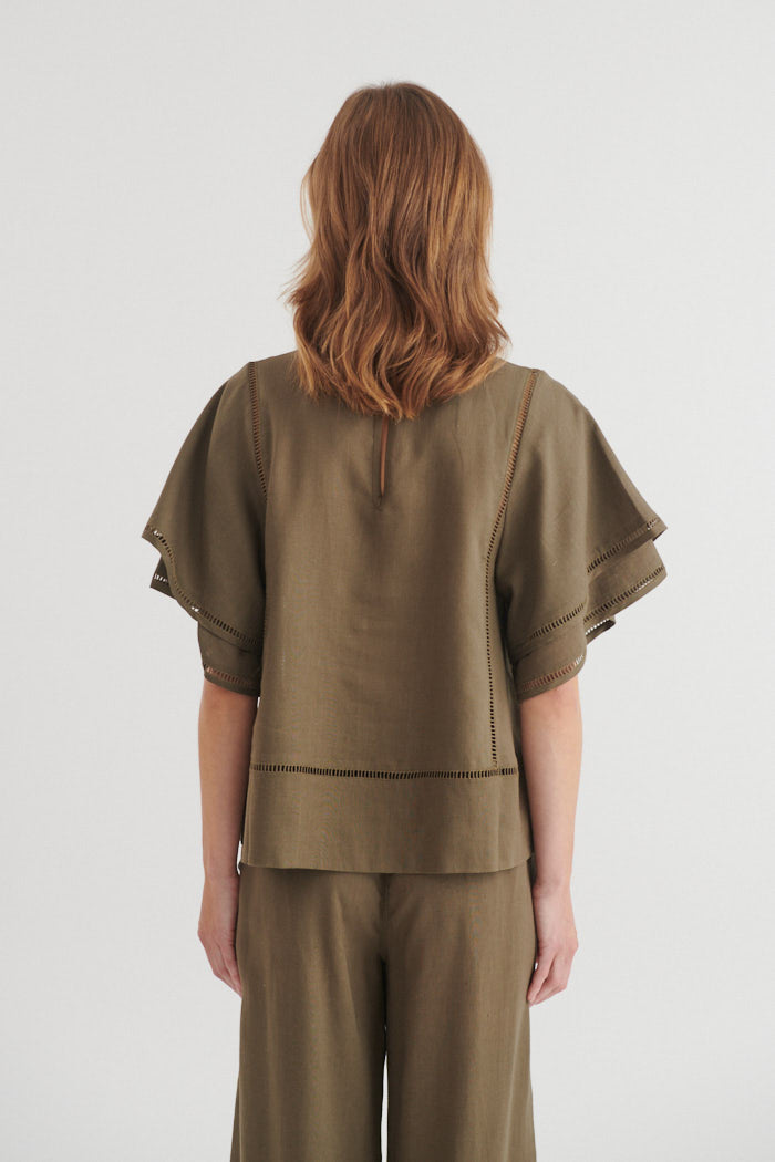basic-apparel-carina-ss-blouse-bluse-sea-turtle-leinen image 3