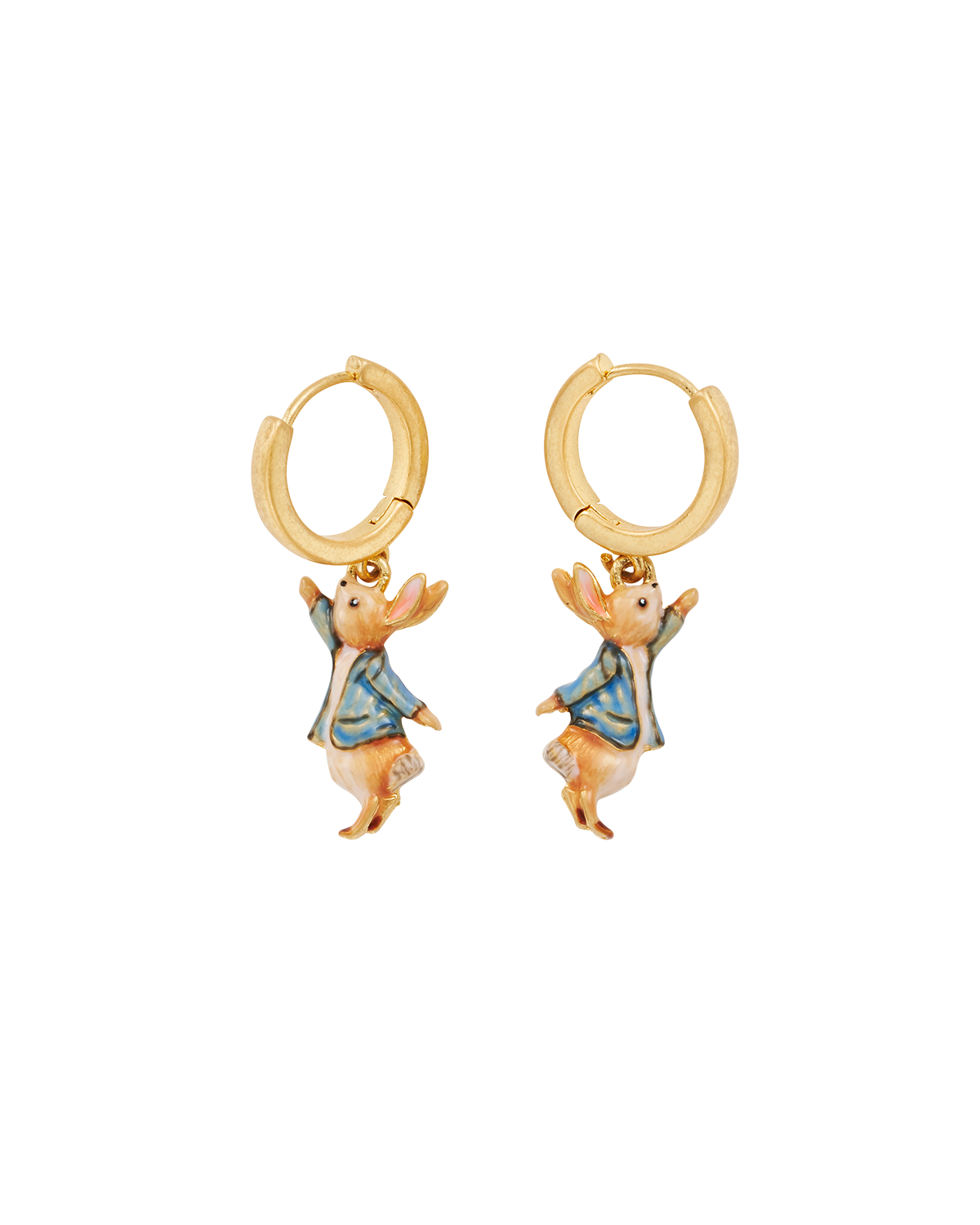 fable-england-peter-rabbit-huggie-ohrringe-gold-hasen image 1