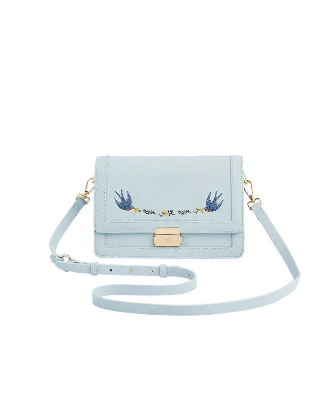 fable-england-handbags-blue-bird-foldover-tasche-hellblau image 1