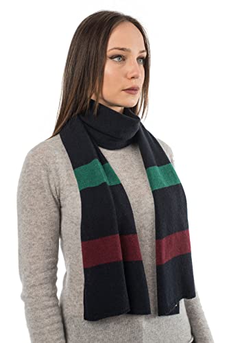 dalle-piane-cashmere-schal-gestreift-100-kaschmir-blau image 4