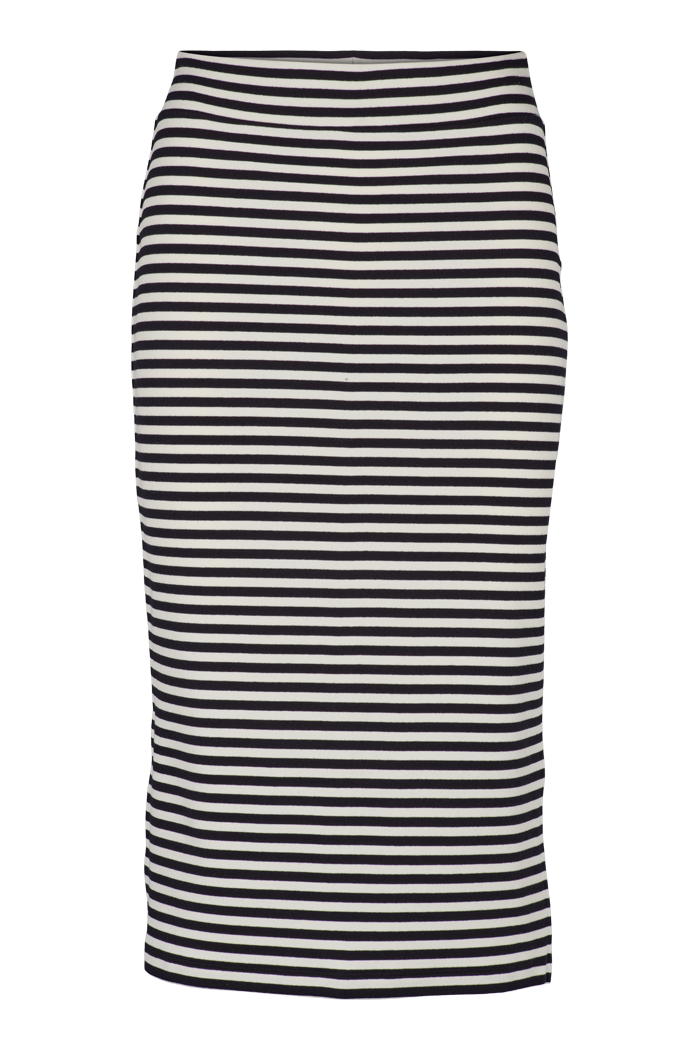 basic-apparel-ludmilla-long-skirt-rock-wei-bio-baumwolle-schlitz image 1