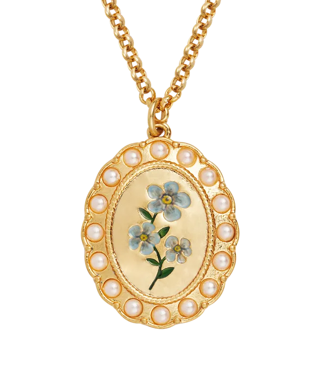 fable-england-forget-me-not-cameo-halskette-gold-blau image 1