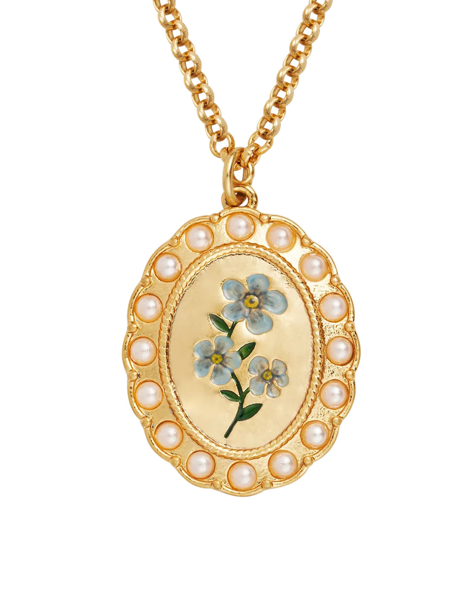 fable-england-forget-me-not-cameo-halskette-gold-blau image 1