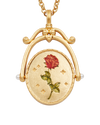 fable-england-r-initial-rose-gold-spinner-halskette-r image 3