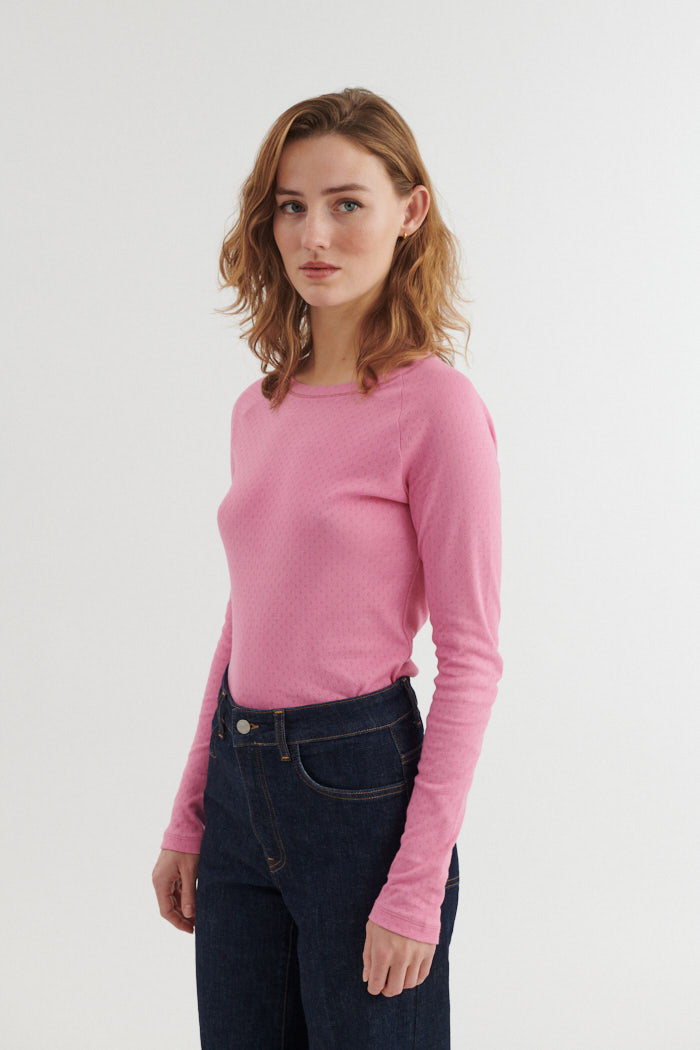 basic-apparel-arense-ls-tee-longsleeve-cashmere-rose-slim-bio image 2