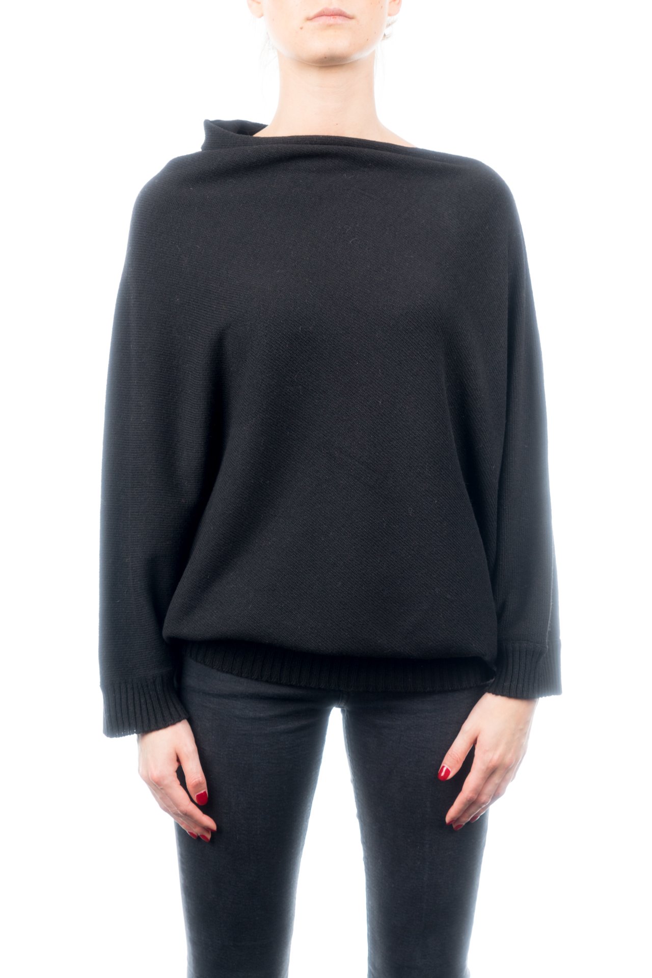 dalle-piane-cashmere-poncho-damen-blau-woll-kaschmir-strick image 5