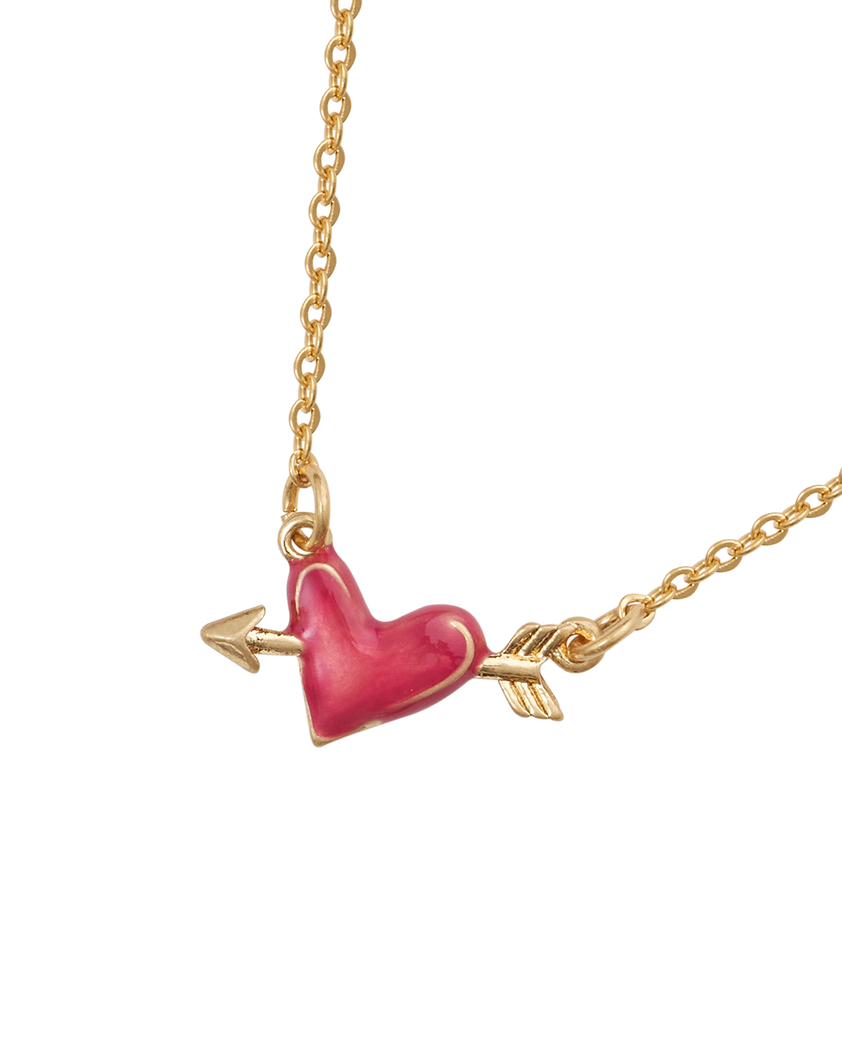 fable-england-lovestruck-heart-halskette-rot-gold image 1