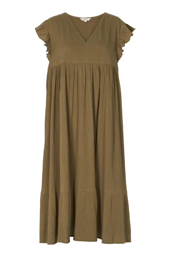 basic-apparel-simone-dress-kleid-martini-olive-bio image 1