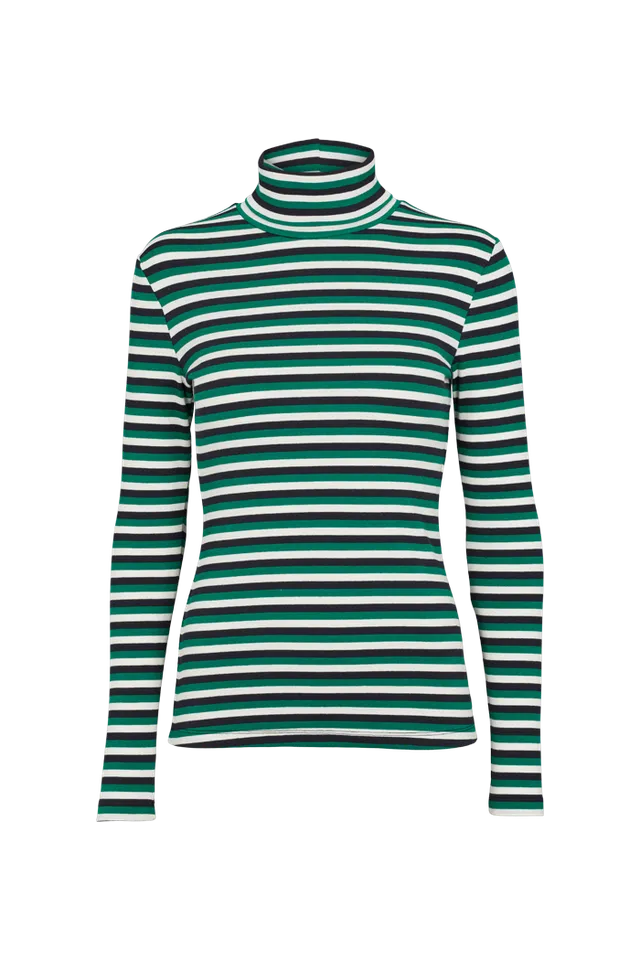 basic-apparel-ludmilla-high-neck-longsleeve-green-bio-baumwolle image 1