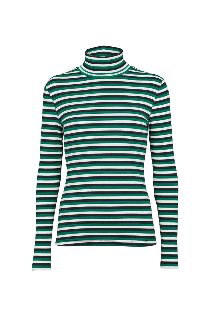 basic-apparel-ludmilla-high-neck-longsleeve-green-bio-baumwolle image 1