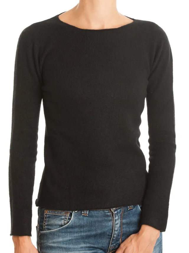 dalle-piane-cashmere-sweater-rundhals-100-kaschmir-damen image 1
