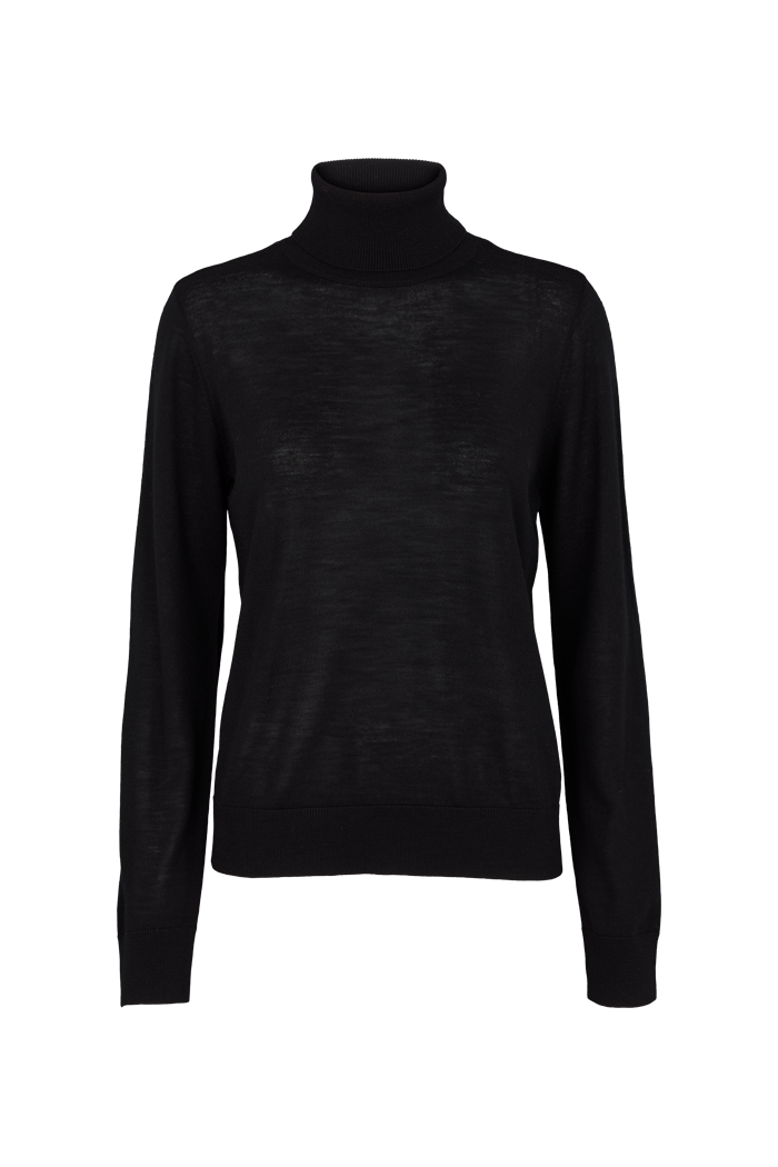 basic-apparel-vera-roll-neck-pullover-schwarz-merinowolle image 1