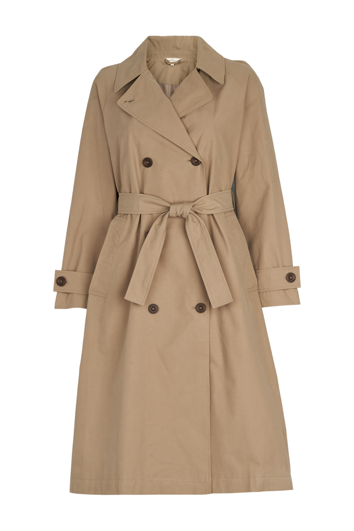 basic-apparel-gise-coat-trenchcoat-sepia-tint-mit-g-rtel image 1