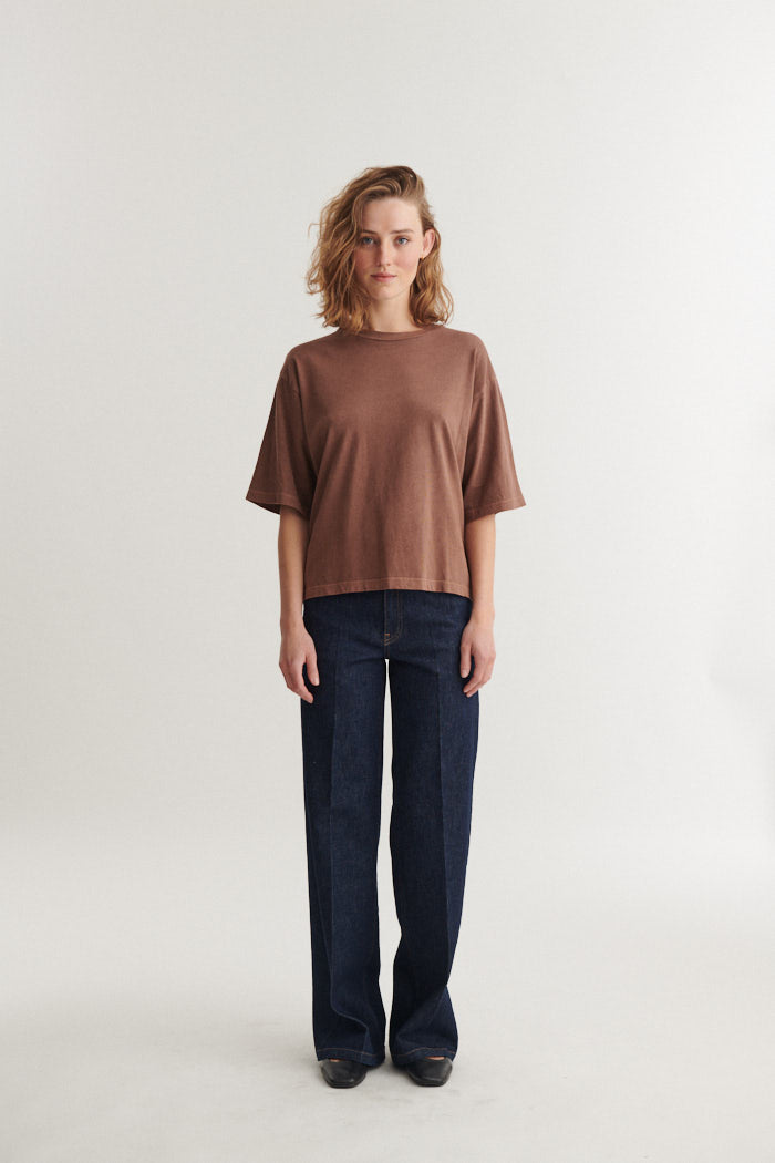 basic-apparel-boni-ss-t-shirt-t-shirt-fondue-fudge-bio image 4