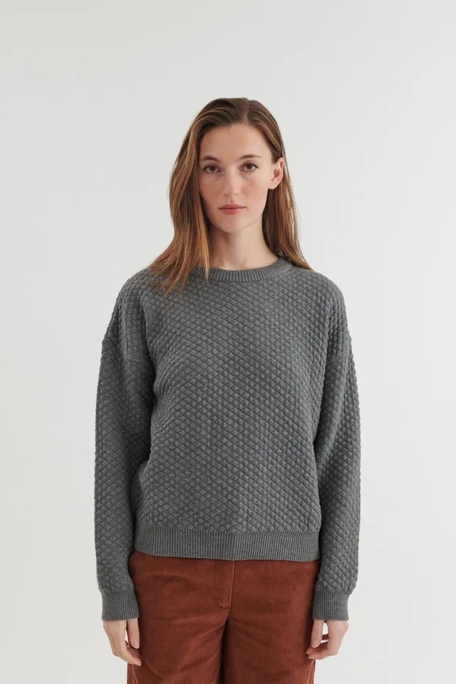 basic-apparel-lis-sweater-pullover-light-grey-mel-bio image 1