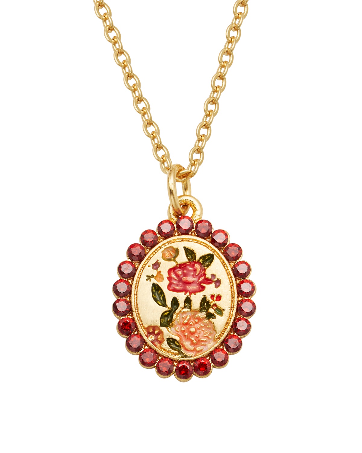fable-england-eve-halskette-gold-rosenblumen-handbemalt image 1
