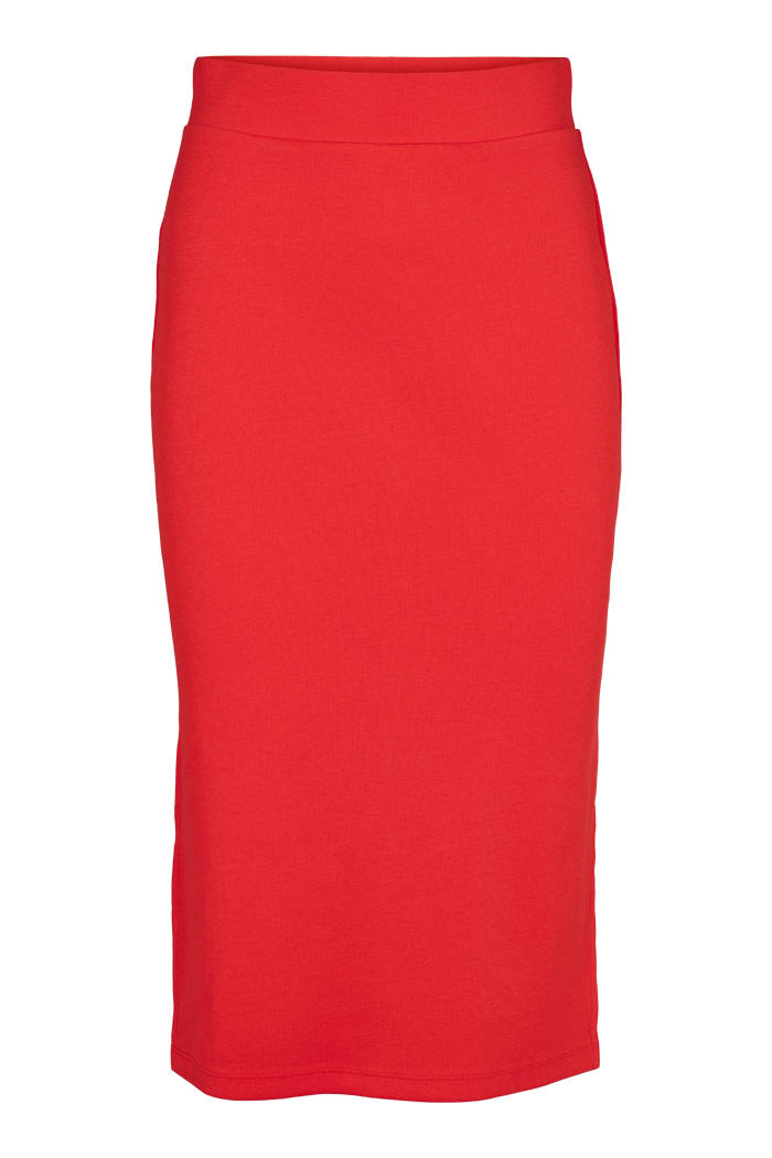 basic-apparel-ludmilla-long-skirt-high-risk-red-bio image 1