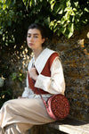 fable-england-mushroom-circle-tasche-bordeaux-samt-pilz image 2
