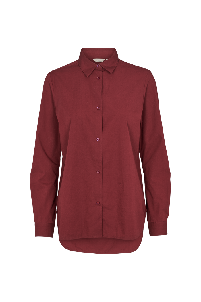 basic-apparel-vilde-classic-shirt-bluse-bordeaux-bio-baumwolle image 5