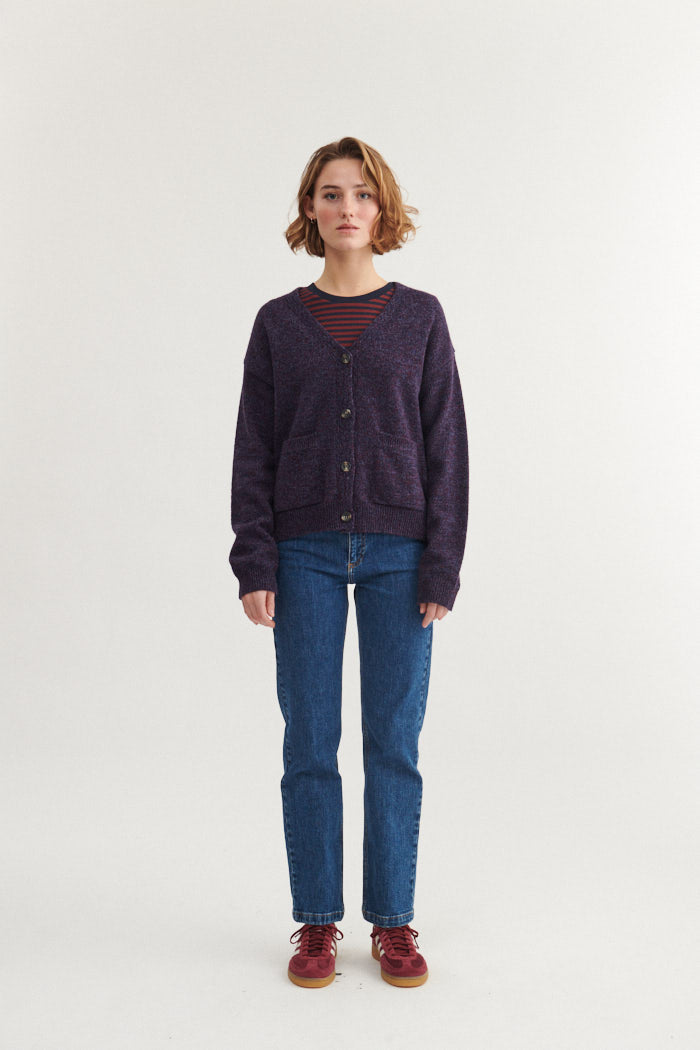 basic-apparel-lily-pocket-cardigan-bordeaux-wollmix-taschen image 5