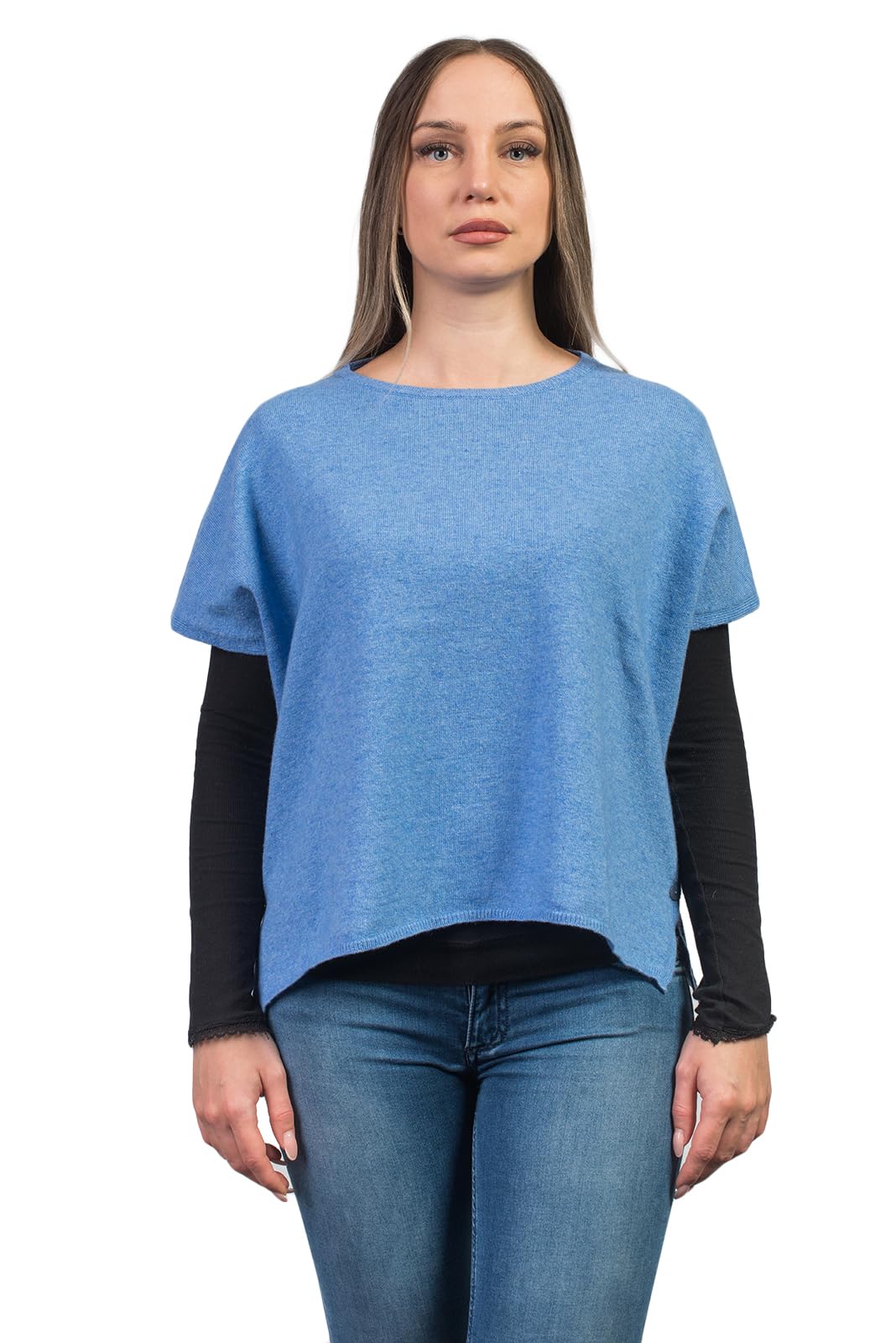 dalle-piane-poncho-wandelbar-kaschmir-poncho-hellblau image 1
