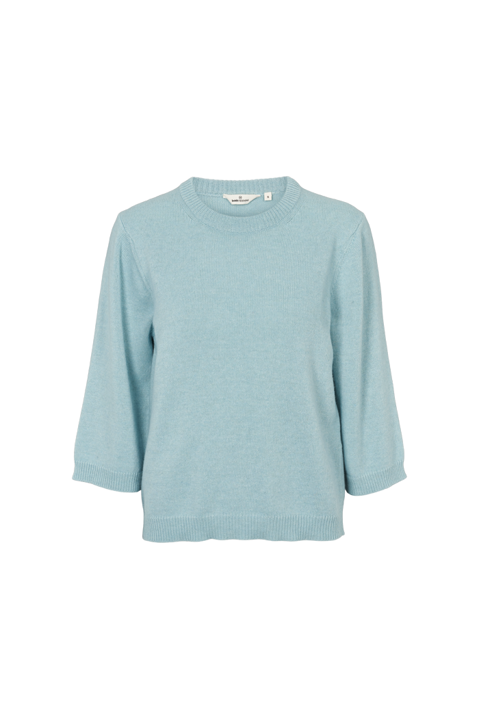 basic-apparel-cady-3-4-sleeve-pullover-gossamer-green-wolle image 1