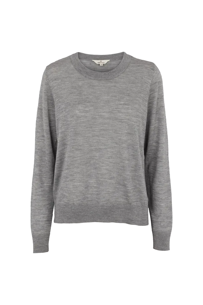basic-apparel-vera-pullover-light-grey-mel-merinowolle image 1