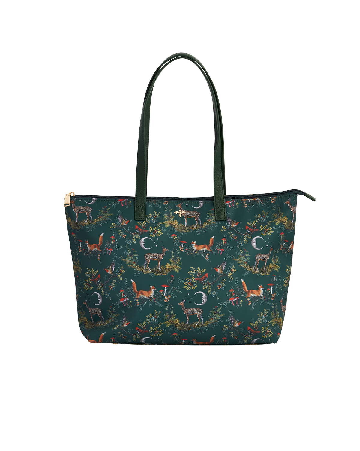 fable-england-into-the-woods-tote-handtasche-gr-n-waldprint image 1