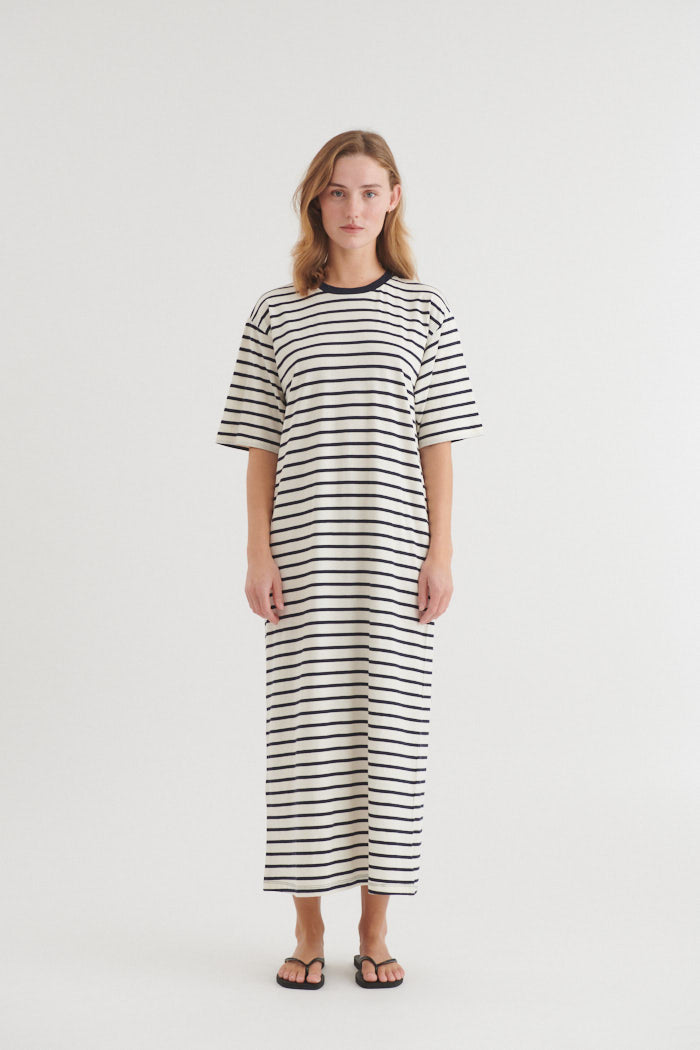 basic-apparel-raja-striped-dress-kleid-sky-captain-bio image 1