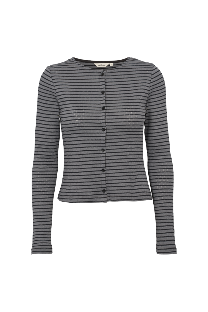 basic-apparel-arense-stripe-cardigan-poppy-seed-bio-slim image 1