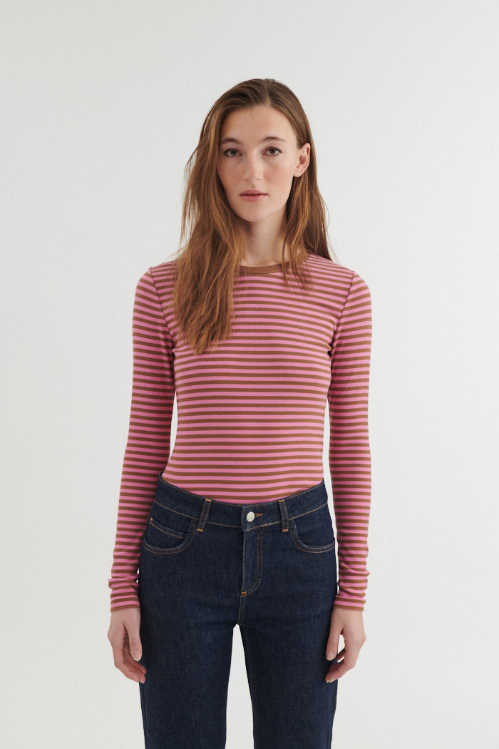 basic-apparel-ludmilla-ls-tee-langarmshirt-cashmere-rose-bio image 1