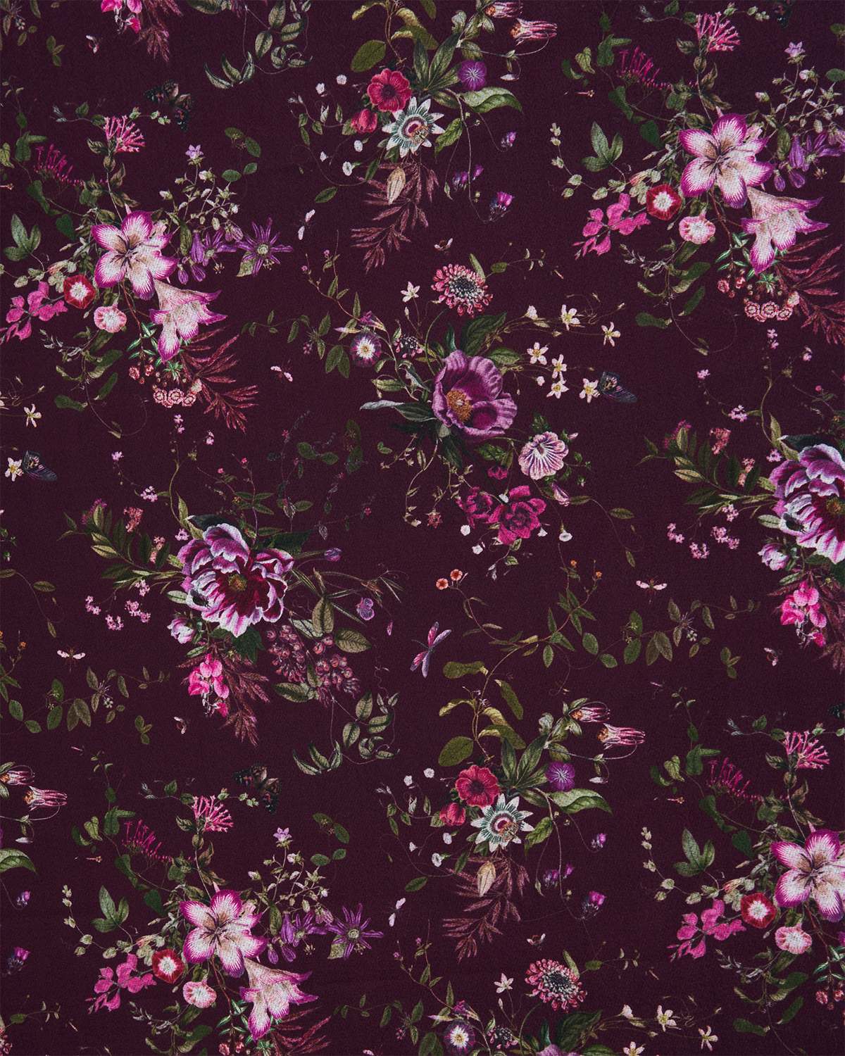 fable-england-eve-floral-schal-burgundy-fransen-blumen image 4