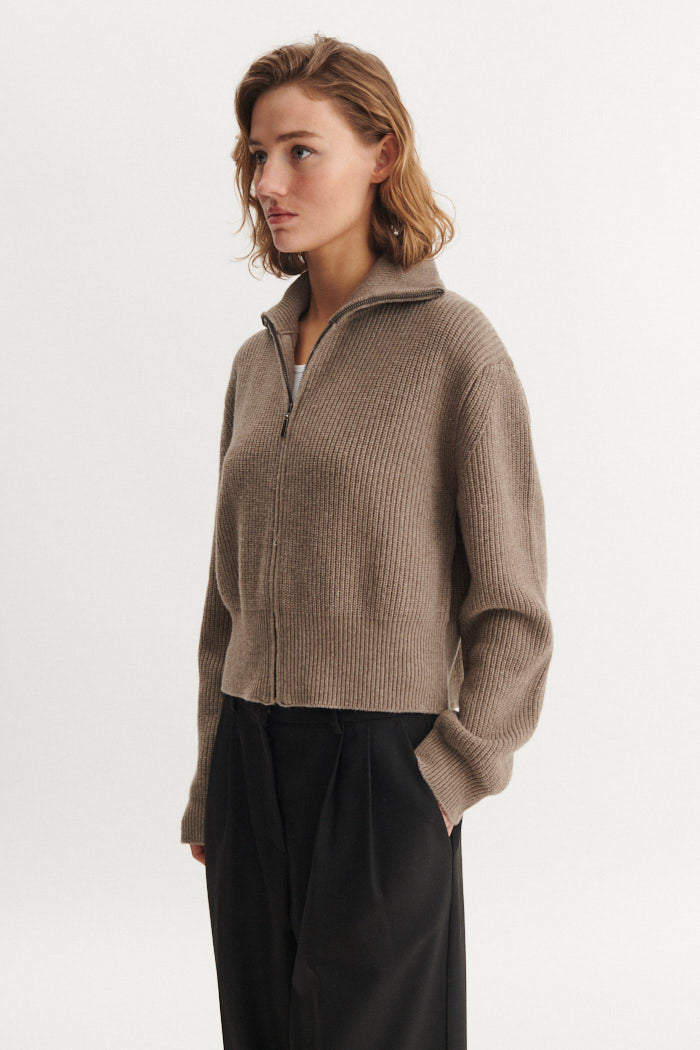 basic-apparel-cady-zip-cardigan-strickjacke-sky-captain-wolle image 3