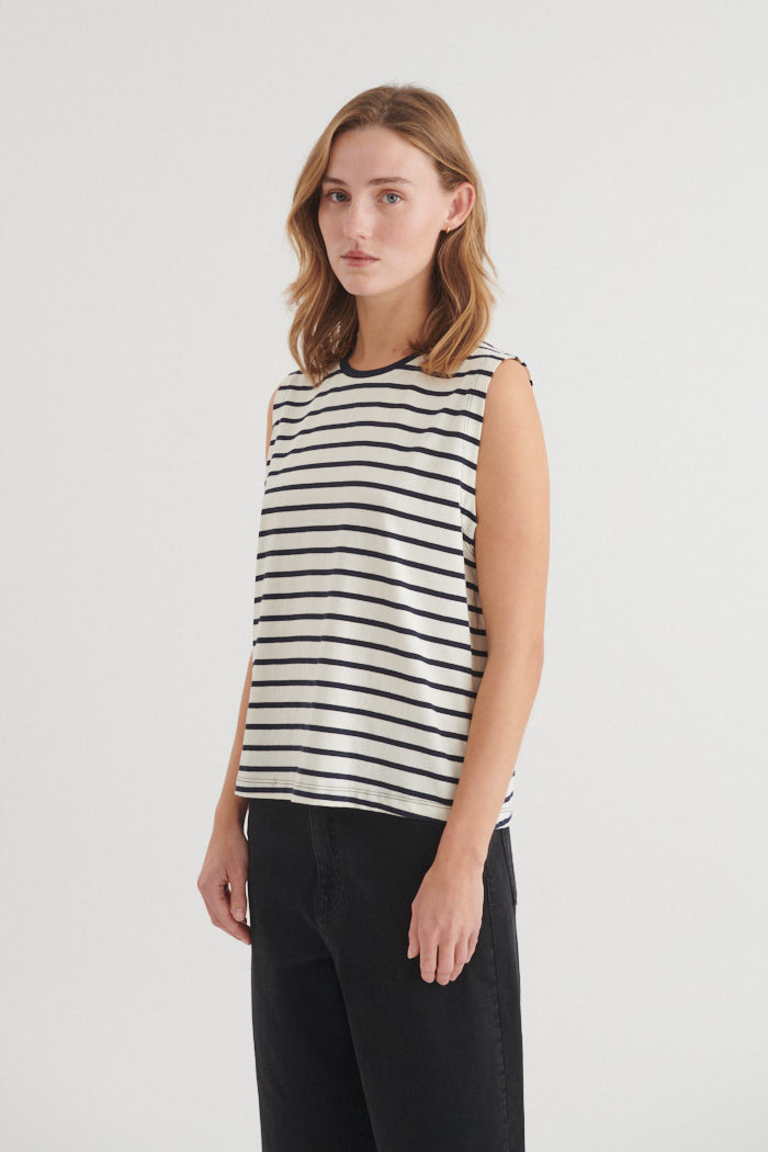 basic-apparel-raja-striped-tank-top-whisper-white-bio-baumwolle image 2