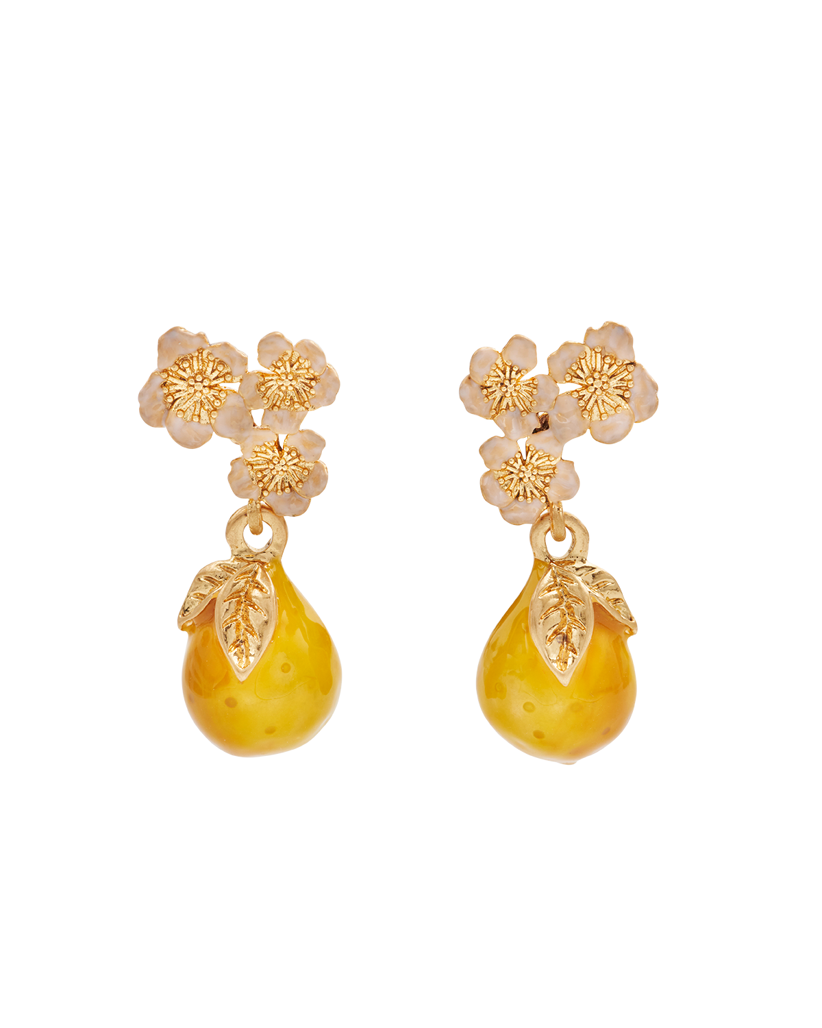 fable-england-jewellery-golden-pear-drop-ohrringe-gold image 1