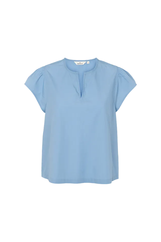 basic-apparel-silje-ss-top-blissful-blue-bio-baumwolle image 1