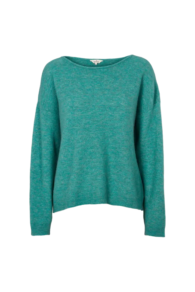 basic-apparel-claudine-scoop-neck-pullover-frosty-spruce-wolle image 1