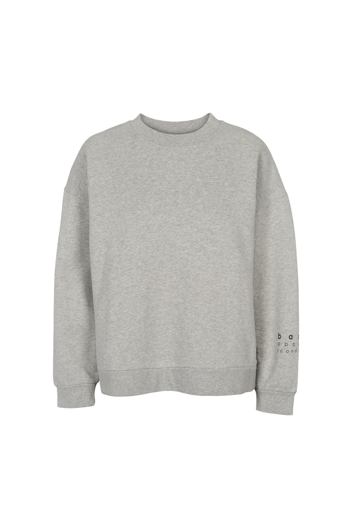 basic-apparel-cinna-oversized-sweatshirt-grey-mel-bio-baumwolle image 1