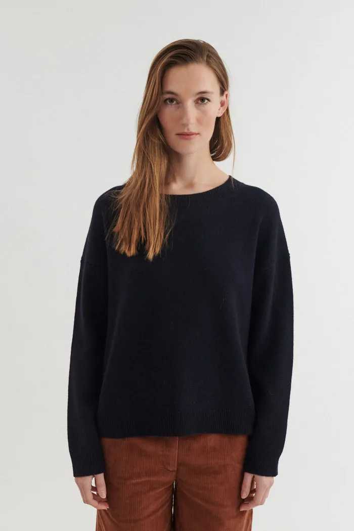 basic-apparel-liz-o-neck-pullover-navy-merinowolle image 1