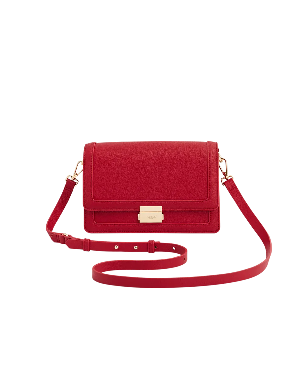 fable-england-kate-foldover-handtasche-rot-kunstleder-abend image 1