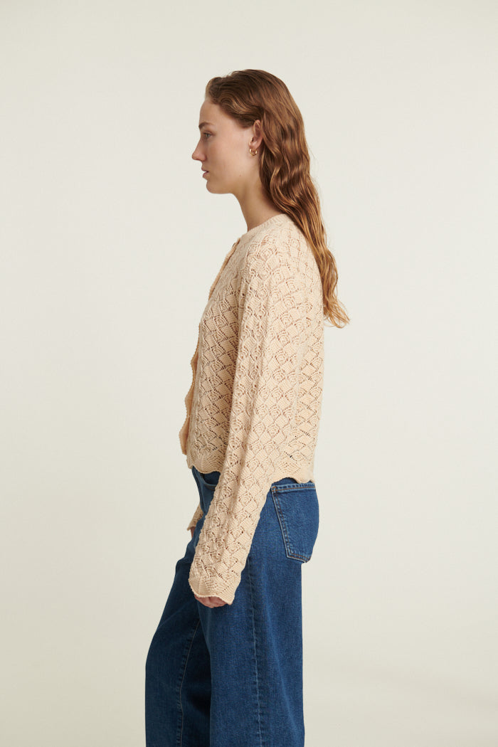 basic-apparel-dania-cardigan-strickjacke-birch-bio-baumwolle image 2