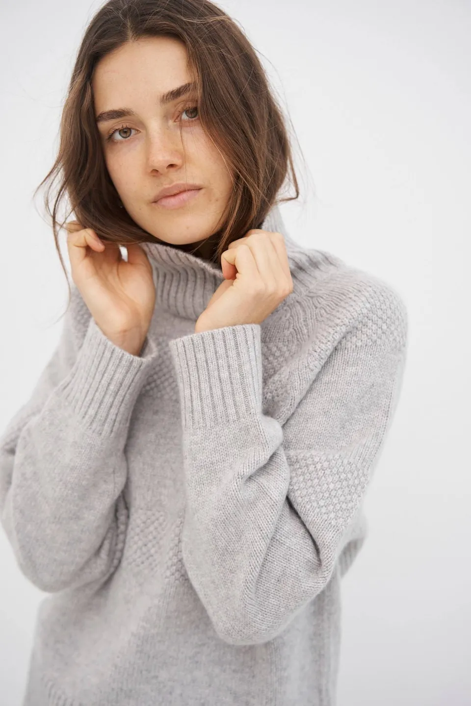 care-by-me-mea-sweater-strickpullover-hellgrau-kaschmir image 1