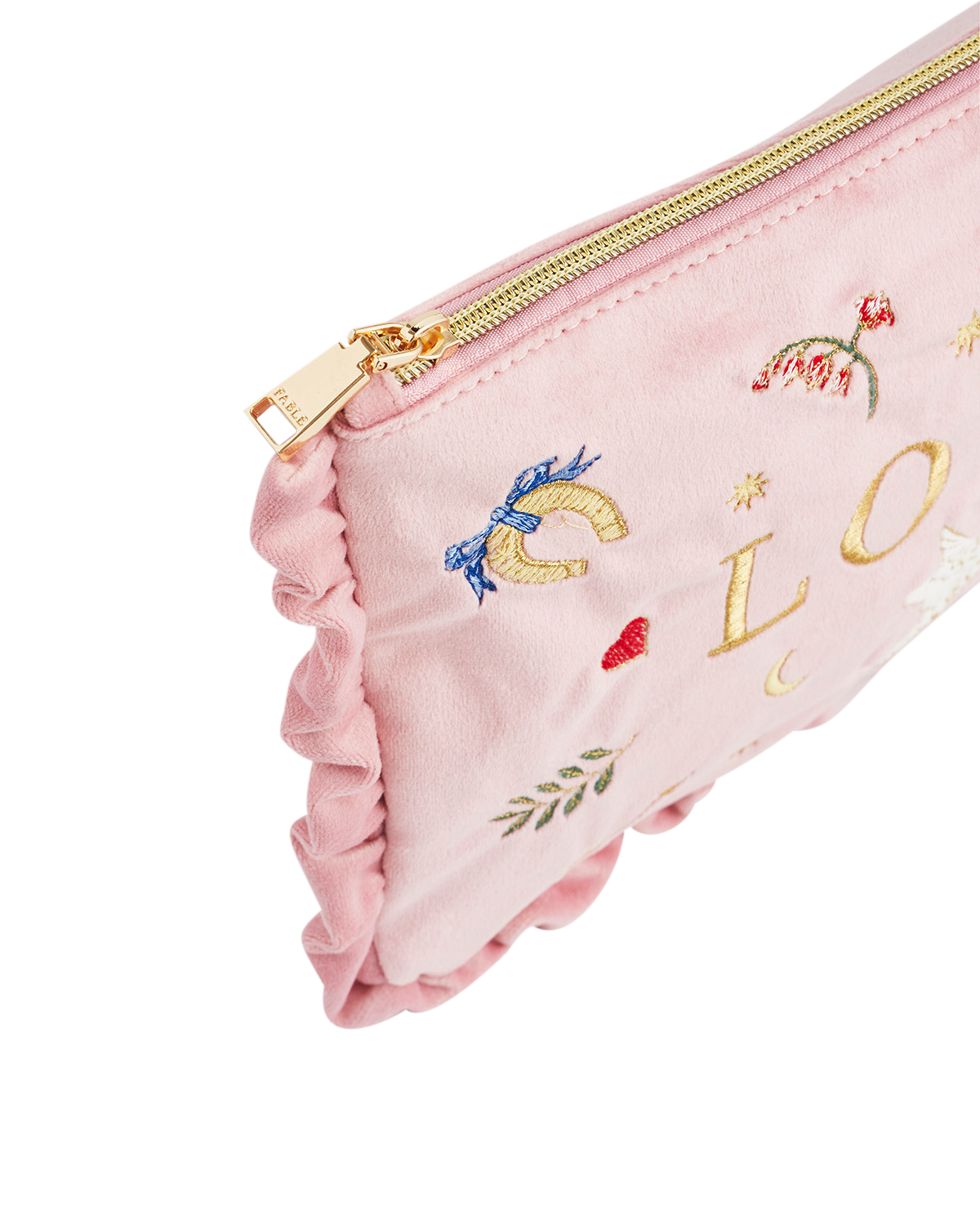 fable-england-pink-love-samt-t-schchen-rosa-bestickt image 6