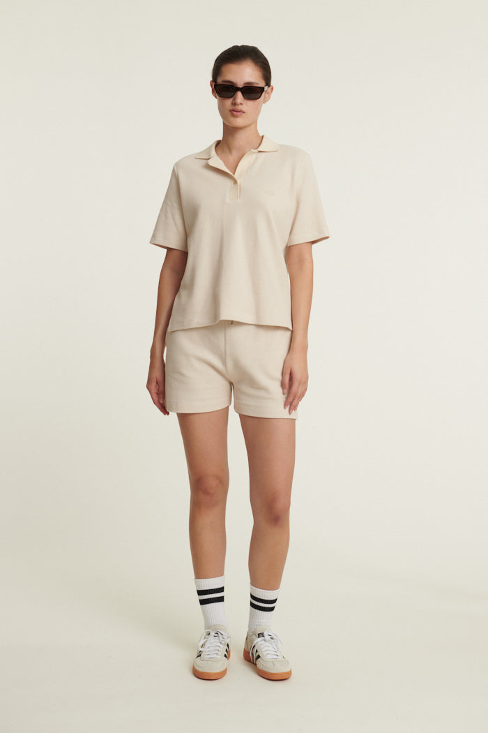 basic-apparel-ima-polo-poloshirt-beige-bio-baumwolle-kurzarm image 3