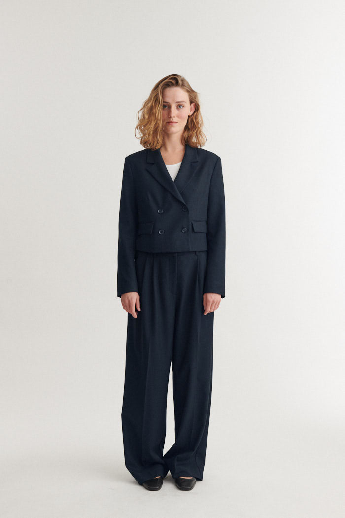 basic-apparel-radi-short-jacket-jacke-navy-melange image 5