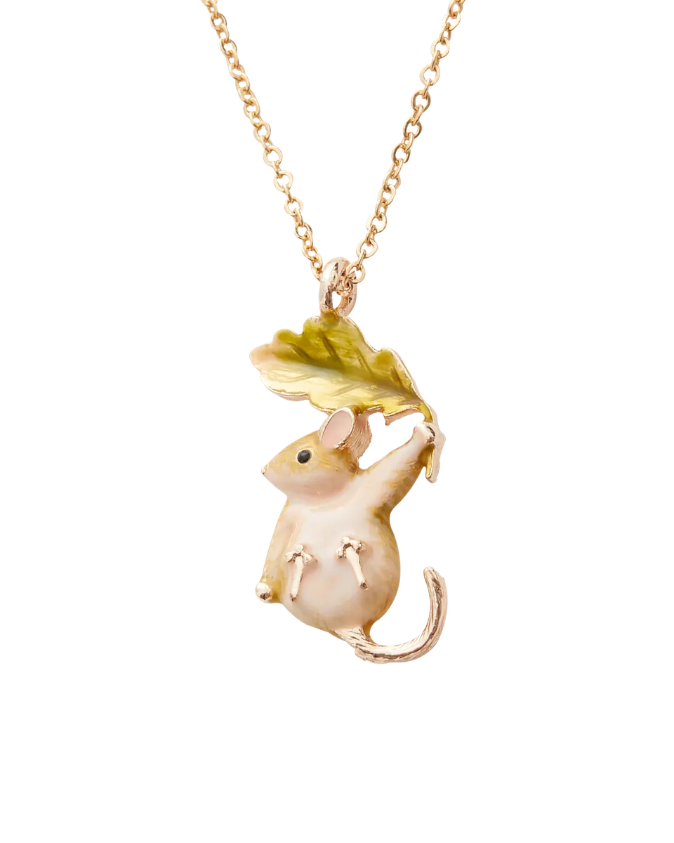 fable-england-dormouse-kette-emaille-haselmaus-kurz image 1