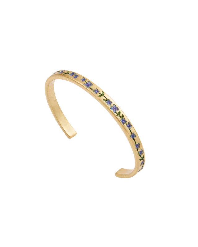 fable-england-forget-me-not-bangle-armreif-gold-blau image 1