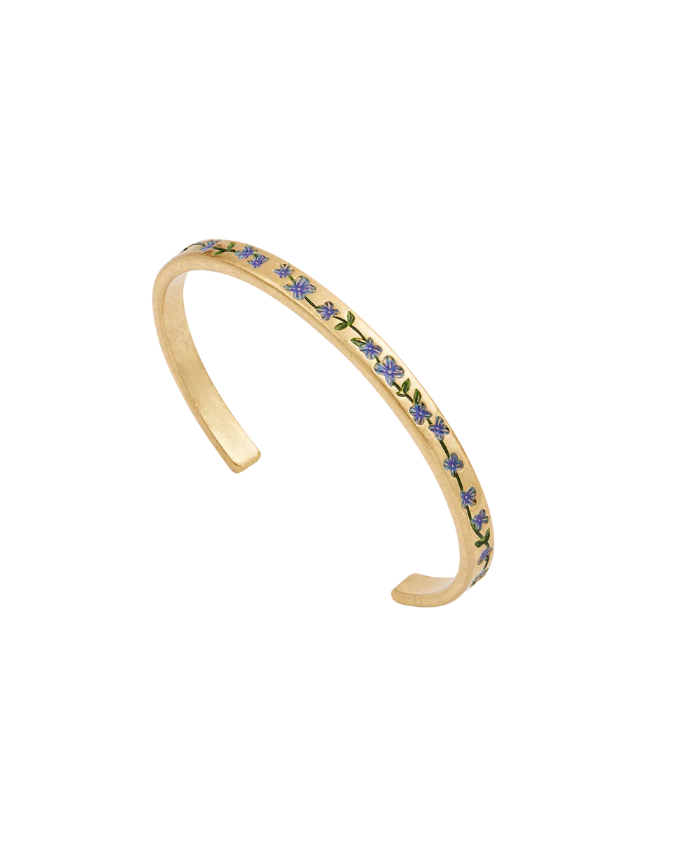 fable-england-forget-me-not-bangle-armreif-gold-blau image 1