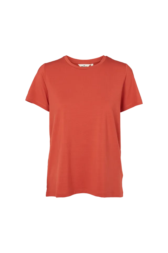 basic-apparel-jolanda-tee-t-shirt-cinnabar-tencel-kurzarm image 1